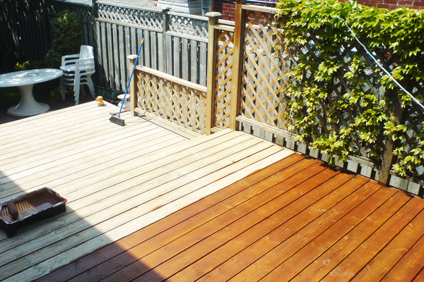 Deck Clean Staining